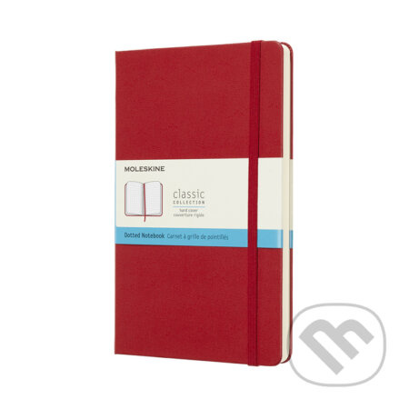 Zápisník Moleskine - tvrdé desky, L, tečkovaný červený