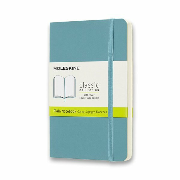 Zápisník Moleskine - měkké desky, S, čistý tyrkysový