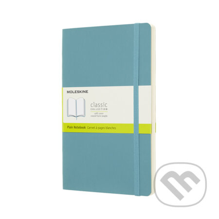 Zápisník Moleskine - tvrdé desky, L, čistý tyrkysový