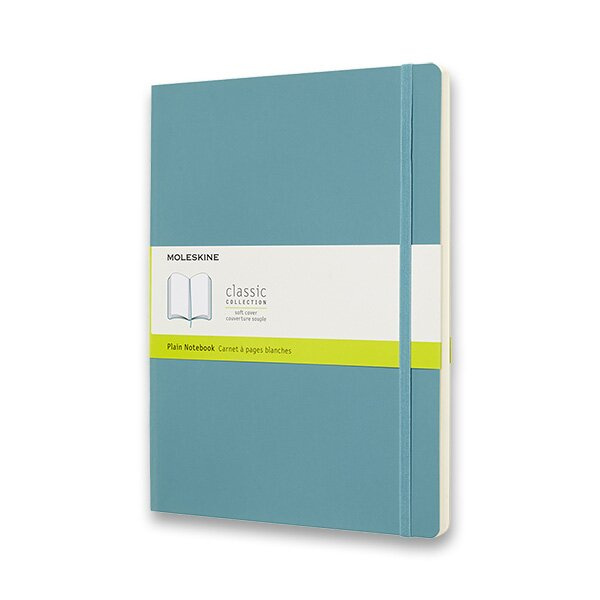 Zápisník Moleskine - měkké desky, XL, čistý tyrkysový