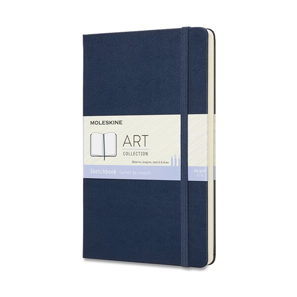 Skicář Moleskine - tvrdé desky, L modrý