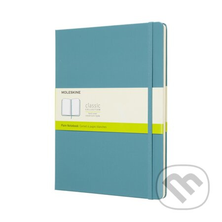Zápisník Moleskine - tvrdé desky, XL, čistý tyrkysový