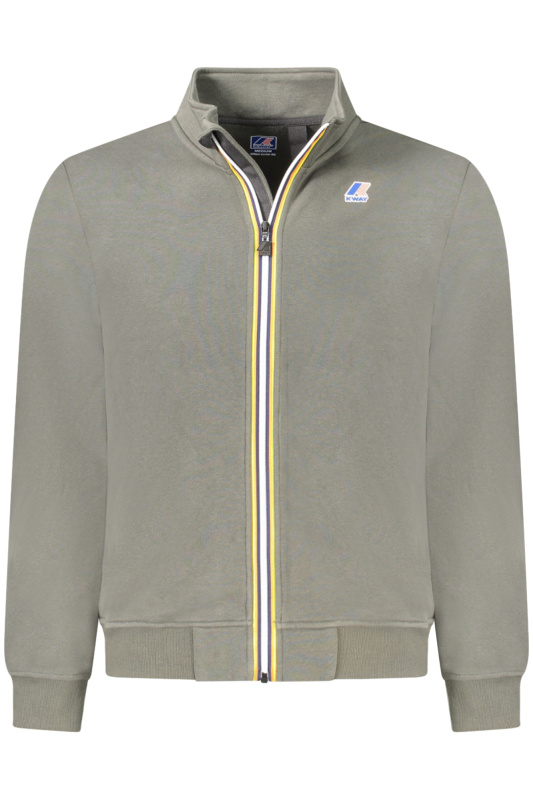 Pánská mikina na zip K-WAY zelená