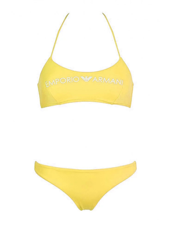Dámské dvoudílné plavky 262618 0P313 00560 žlutá - Emporio Armani M Žlutá