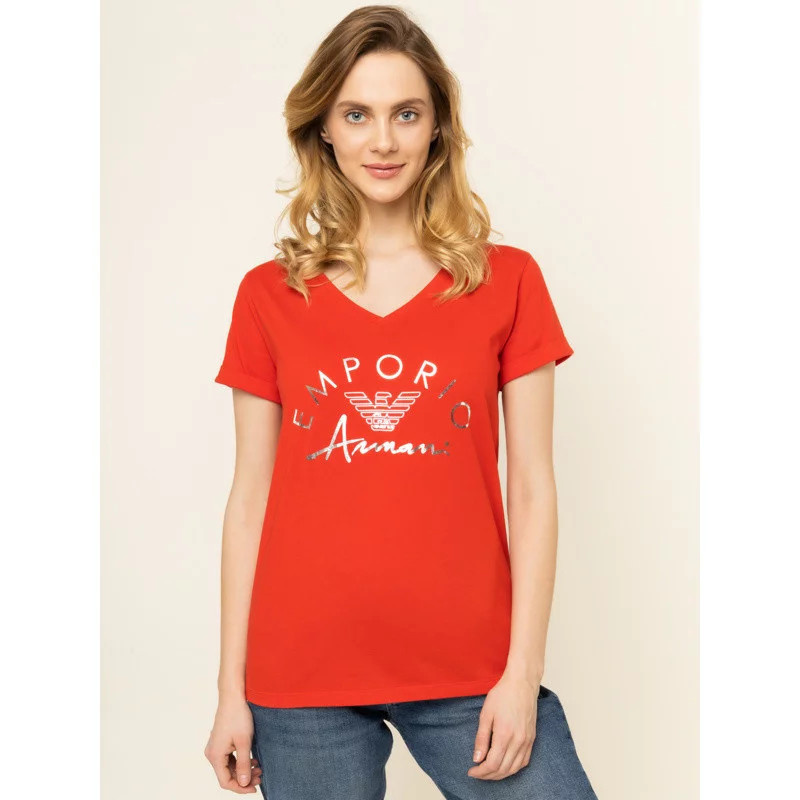 Dámské tričko 164334 0P291 00074 červená - Emporio Armani červená M