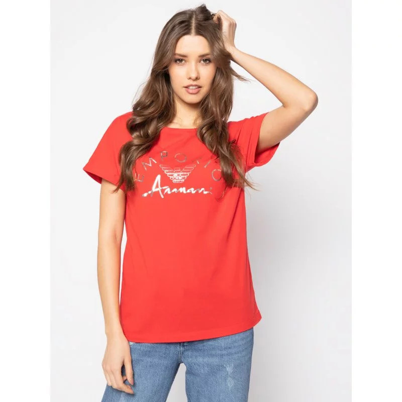 Dámské tričko 164340 0P291 00074 červená - Emporio Armani červená S