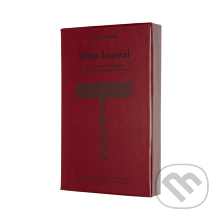 Zápisník Moleskine Passion Wine Journal - tvrdé desky L, vínový