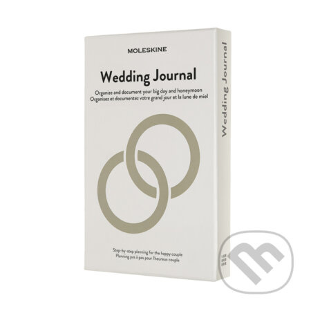 Zápisník Moleskine Passion Wedding Journal - tvrdé desky L, bílý