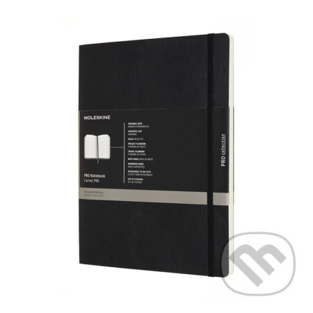 Moleskine Professional diář-zápisník měkký černý XL