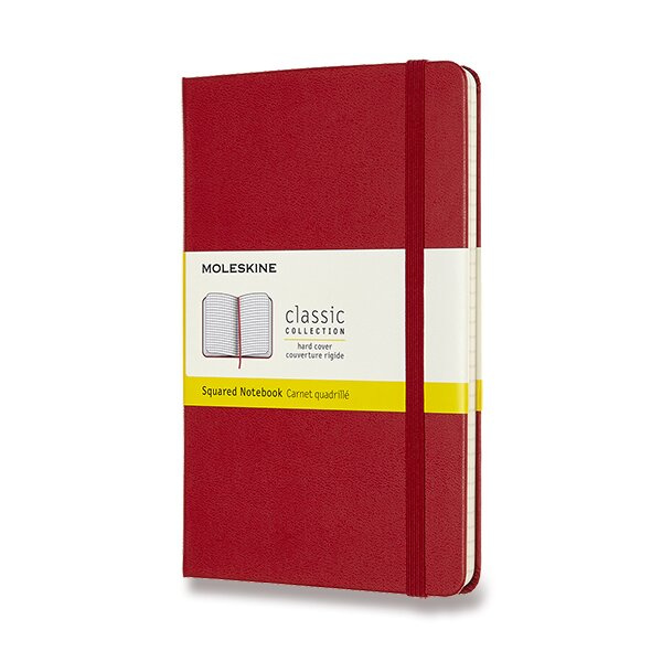 Zápisník Moleskine - tvrdé desky červený