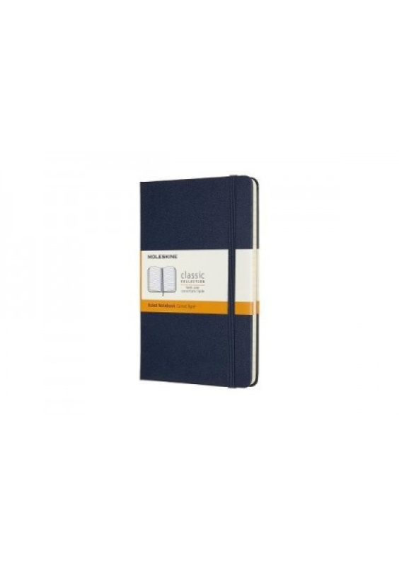 Moleskine zápisník tvrdý linkovaný modrý M
