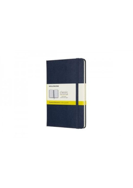 Moleskine Medium Squared Hardcover Notebook, Sapphire Blue Moleskine