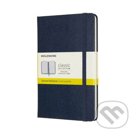 Moleskine Medium Squared Hardcover Notebook, Sapphire Blue Moleskine