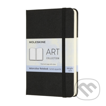 Moleskine Art Pocket Watercolour Notebook, Black Moleskine