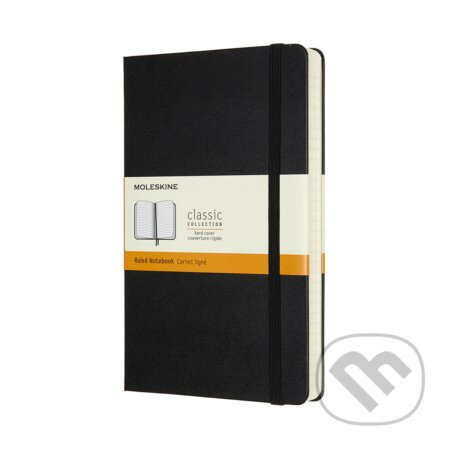 Moleskine Expanded Large Ruled Hardcover Notebook, Black Moleskine