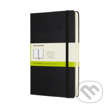 Moleskine Expanded Large Plain Hardcover Notebook, Black Moleskine