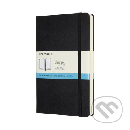 Zápisník Moleskine Expanded - tvrdé desky L, tečkovaný, černý