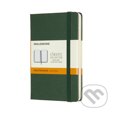 Moleskine zápisník tvrdý linkovaný zelený S