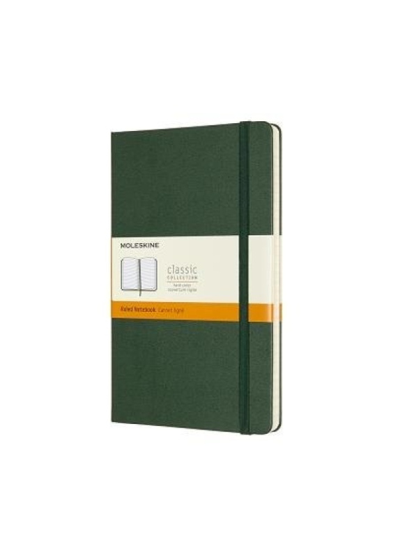 Moleskine Large Ruled Hardcover Notebook, Myrtle Green Moleskine