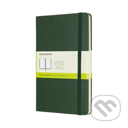 Zápisník Moleskine - tvrdé desky, L, čistý tm. zelený