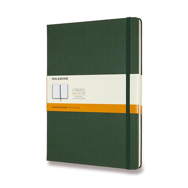 Moleskine Extra Large Ruled Hardcover Notebook, Myrtle Green Moleskine