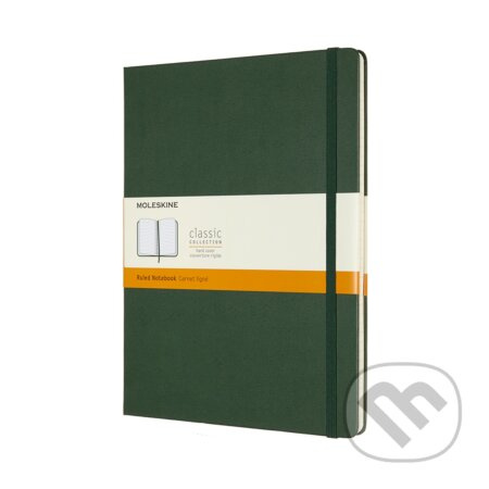 Moleskine Extra Large Ruled Hardcover Notebook, Myrtle Green Moleskine