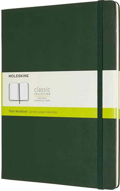 Moleskine zápisník tvrdý, čistý - zelený XL