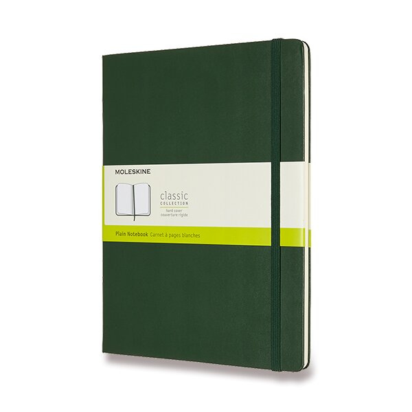 Moleskine zápisník tvrdý, čistý - zelený XL
