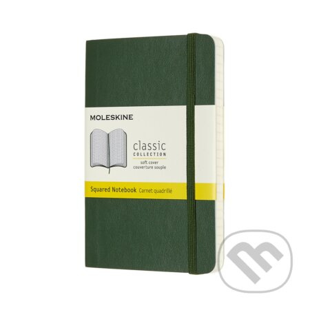 Zápisník Moleskine - měkké desky, S, čistý tm. zelený