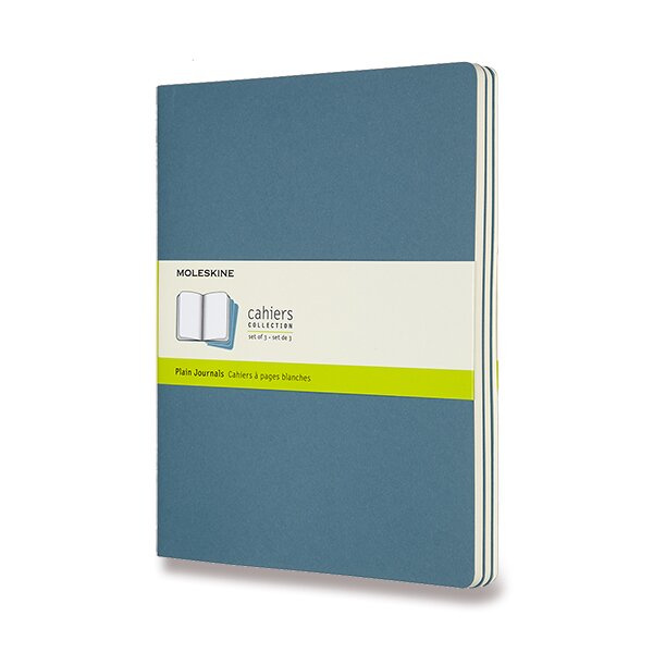 Moleskine Sešity 3 ks, čisté - modré XL