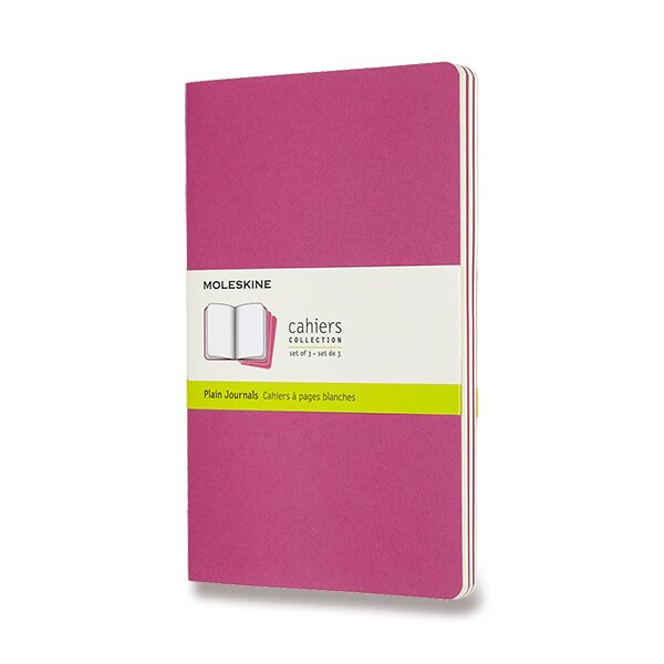 Moleskine Sešity 3 ks čisté - růžové L