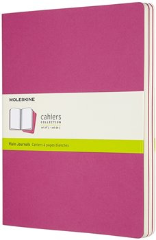 Moleskine Sešity 3 ks - čisté - růžové XL