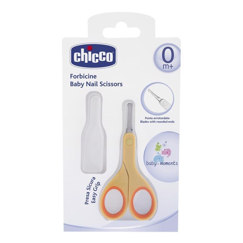 Chicco Baby Nail Scissors dětské nůžky s kulatou špičkou 0 m+ 1 ks