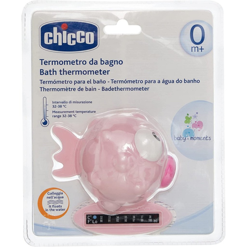 Chicco Baby Moments teploměr do koupele Pink 1 ks