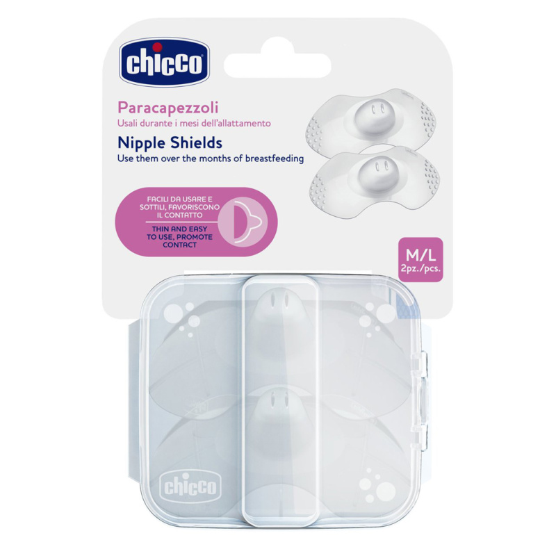 Chicco SkinToSkin silikonové chrániče bradavek M/L, 2 ks