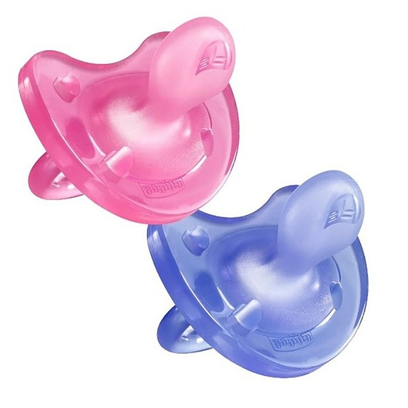 Chicco Physio Soft Pink dudlík 16-36 m 2 ks