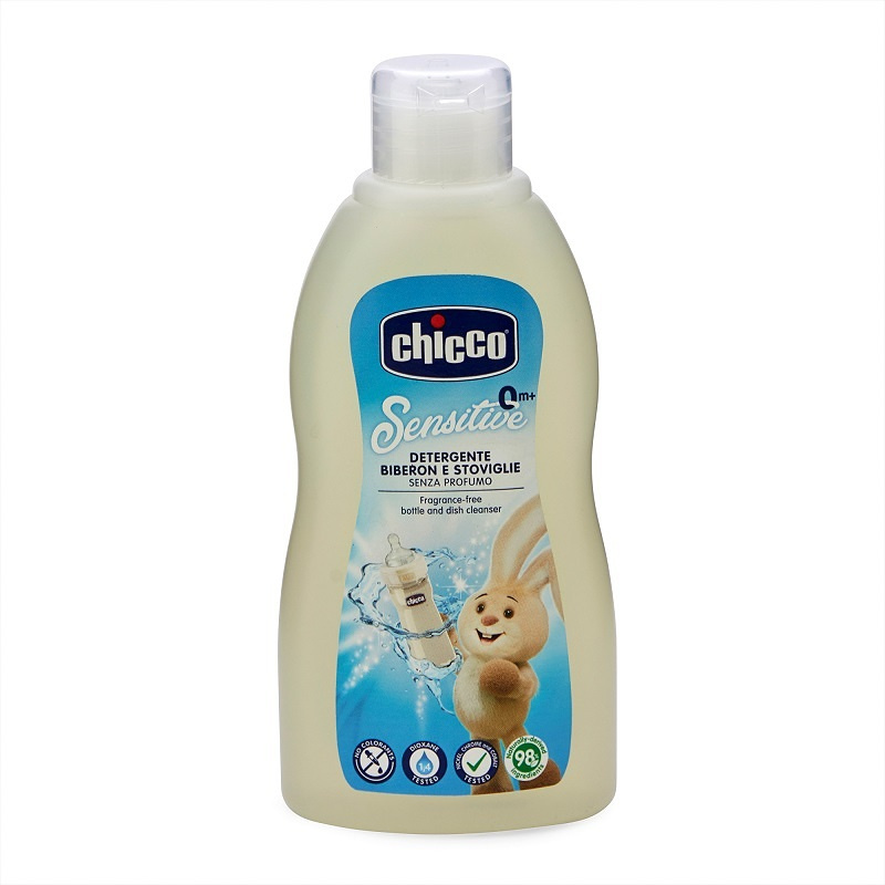 Chicco Sensitive Bottle and Dish Cleanser mycí prostředek na dětské potřeby 300 ml