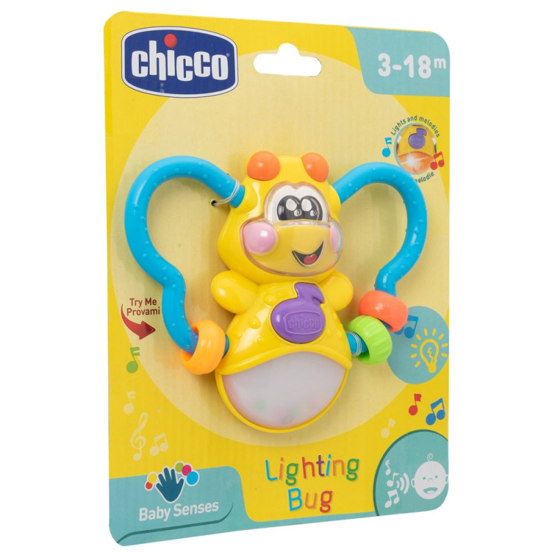 Chicco Baby Senses Lighting Bug kousátko s chrastítkem 1 ks
