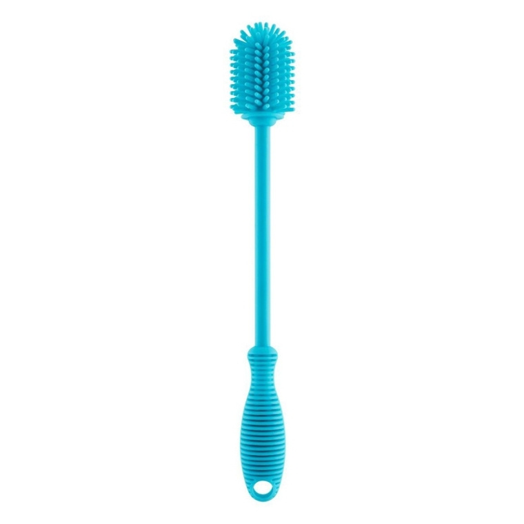 Chicco Cleaning Brush Silicone kartáč na čištění Blue 1 ks
