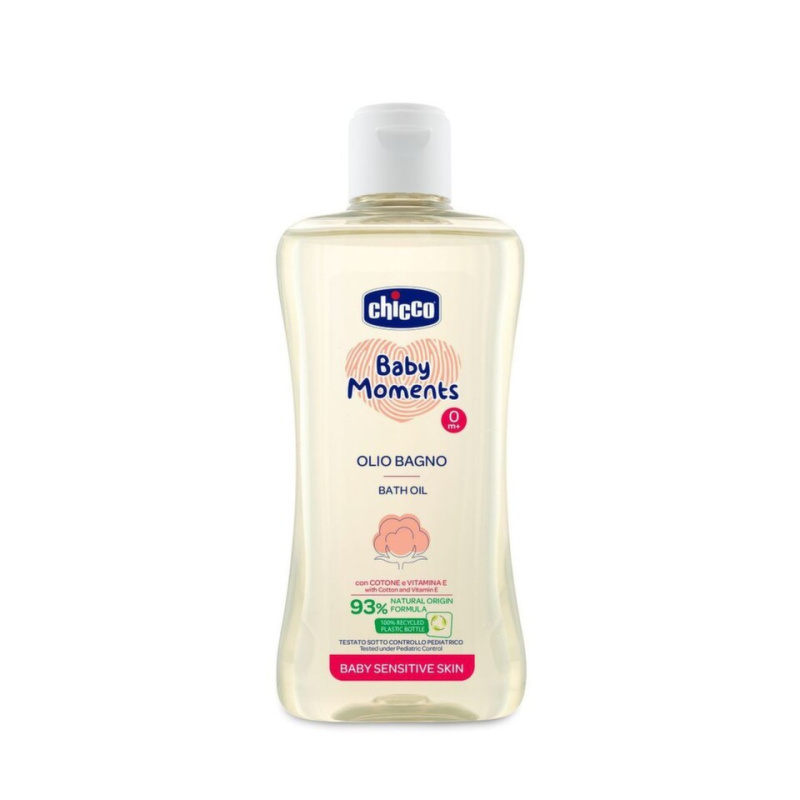 Chicco Baby Moments Sensitive koupelový olej 200 ml