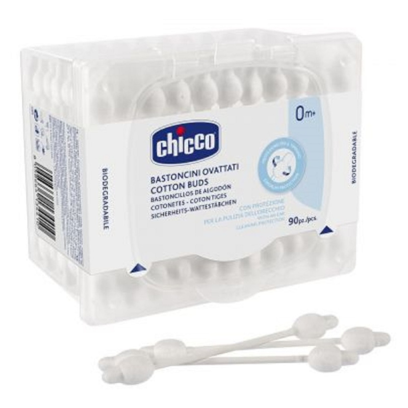 Chicco Hygiene vatové tyčinky pro děti od narození 0m+ 90 ks