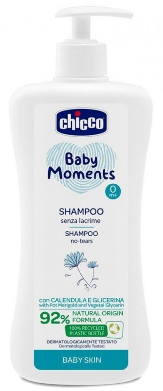 Chicco Baby Moments dětský šampon na vlasy 500 ml