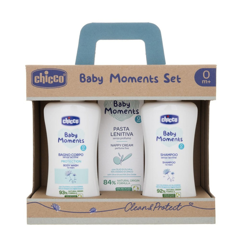 Chicco Baby Moments Clean & Protect dárková sada pro děti od narození