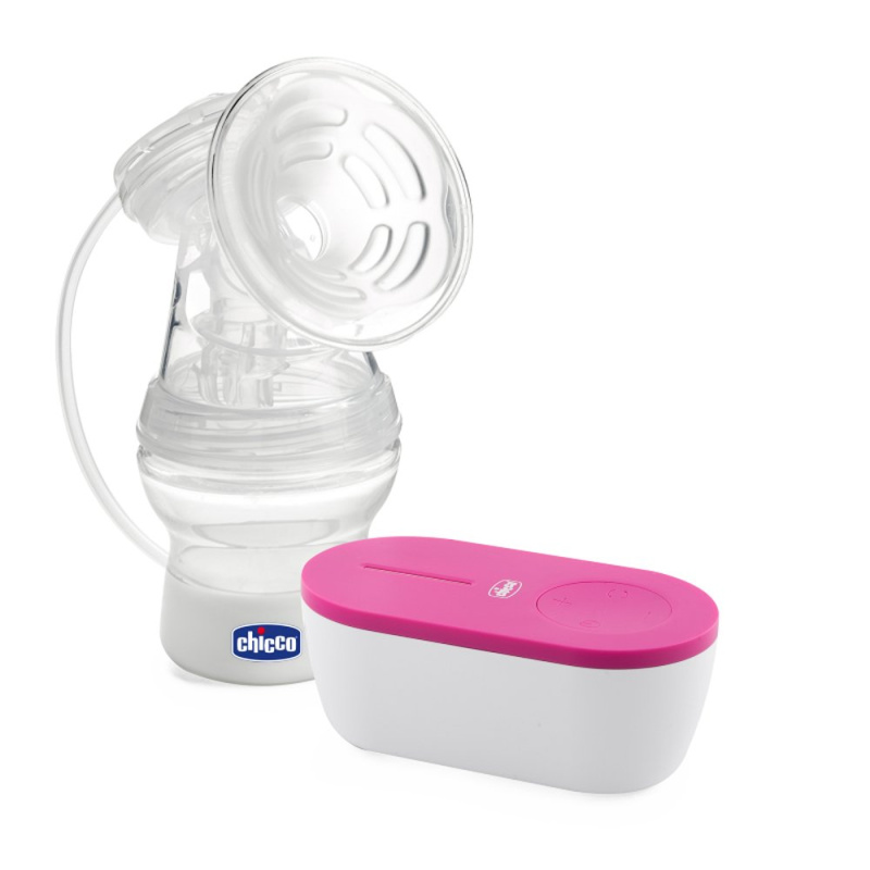 Elektrická odsávačka mateřského mléka Chicco Compact Single, růžová, USB