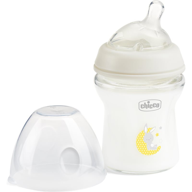 Chicco Natural Feeling Glass Neutral II kojenecká láhev 0m+ 150 ml