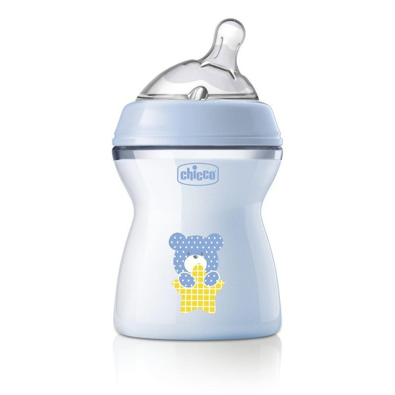 Chicco Natural Feeling Boy kojenecká láhev 2m+ 250 ml