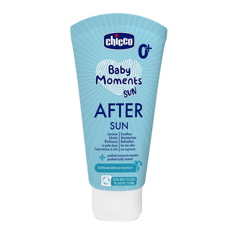 Chicco Baby Moments Sun After Sun mléko po opalování pro děti od narození 0 m+ 150 ml