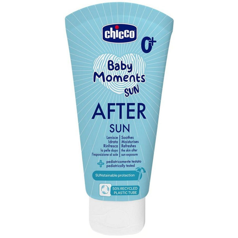 Chicco Baby Moments Sun After Sun mléko po opalování pro děti od narození 0 m+ 150 ml