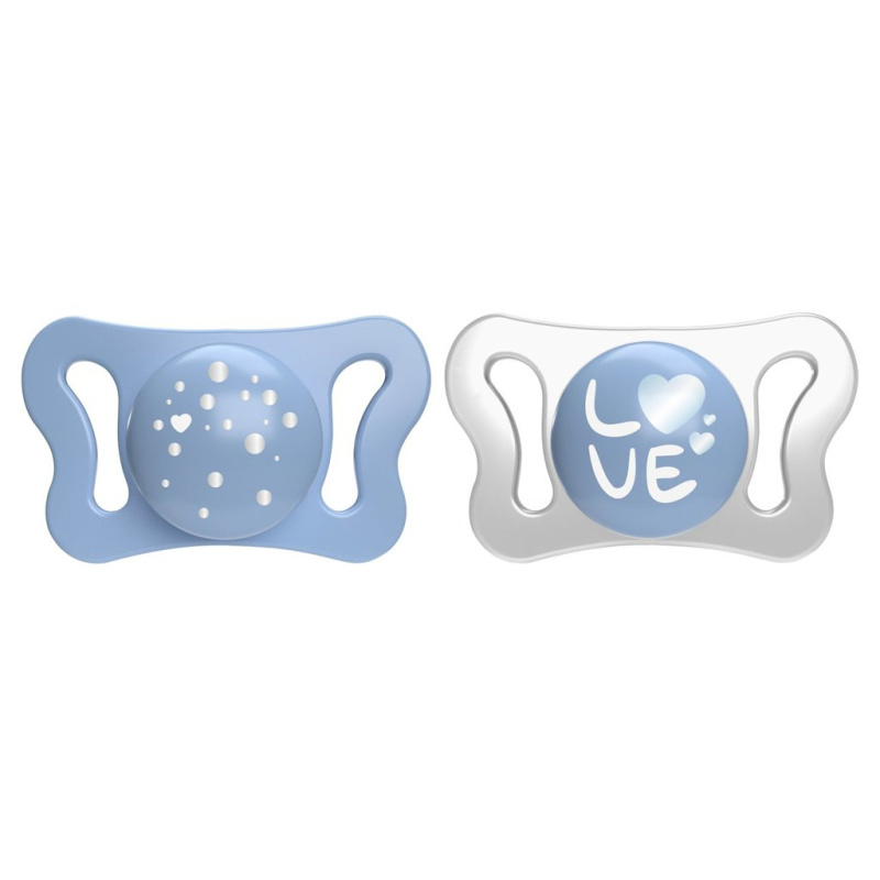 Chicco Physio Micro 0-2 m dudlík Blue 2 ks