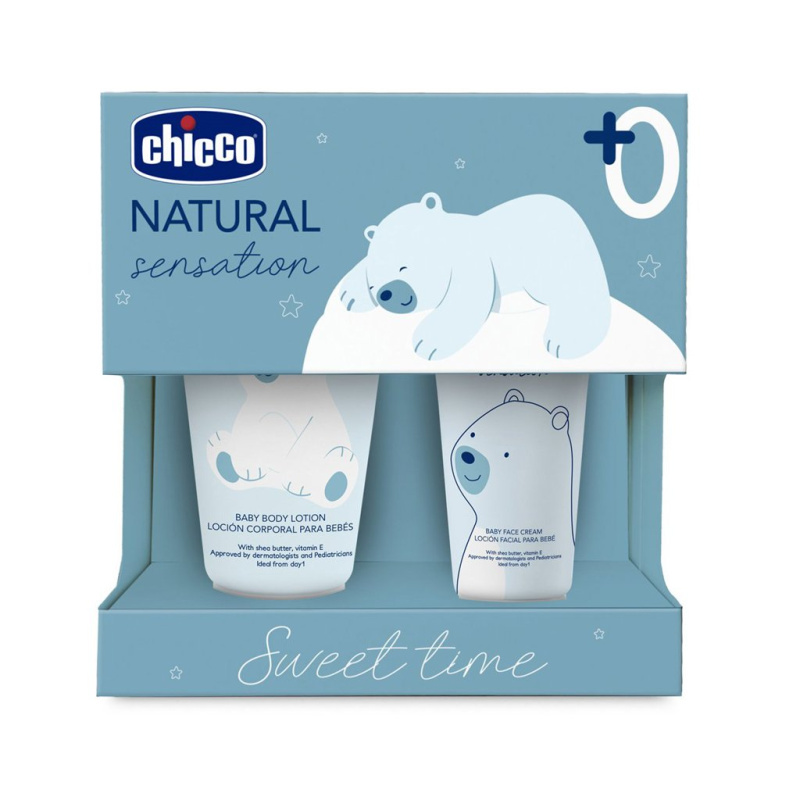 Chicco Natural Sensation Sweet Time dárková sada pro děti od narození 0+